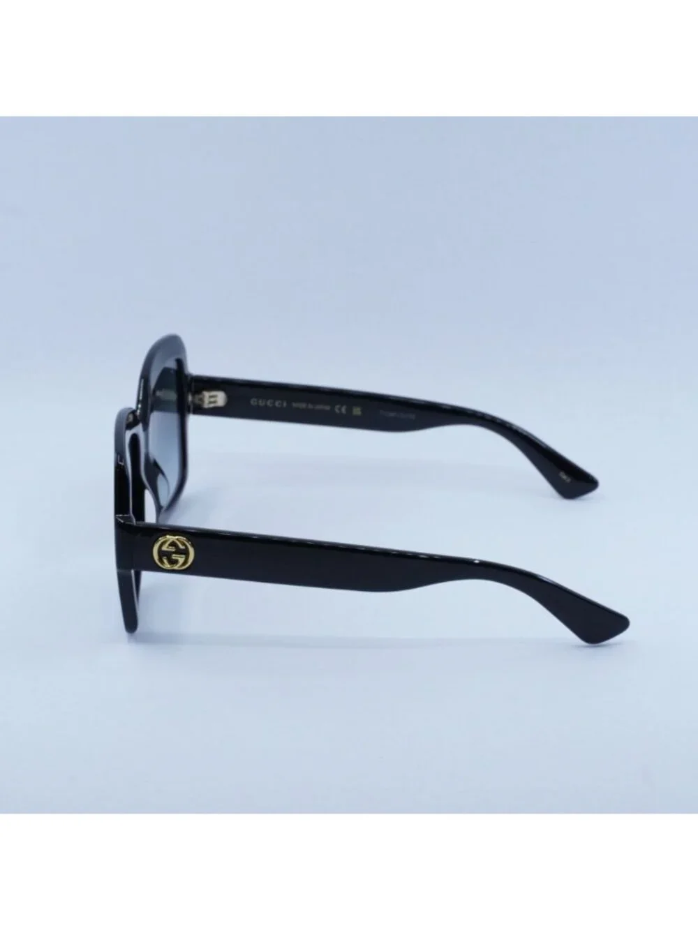 Gucci GG0036SN 001 Sunglasses Black Square Frame, Grey Lenses